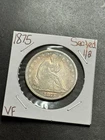 1875 Seated Liberty Silver Half Dollar VF Very Fine U.S. 50c Type Coin (18317)