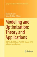 Modeling And Optimization: Theory And Applications Boris Defourny (U. A.) Buch