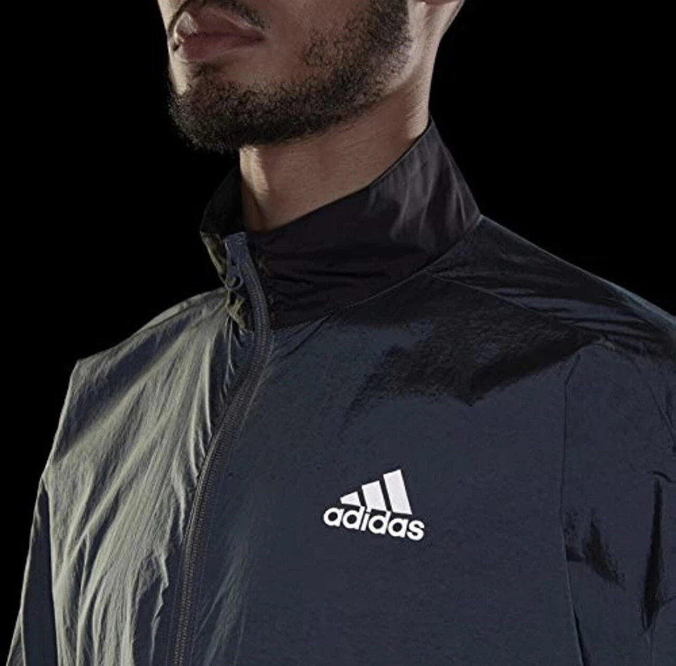 Adidas Sportswear Men's Woven Track Jacket Blue Oxide/Black Size S - Image 4 of 4