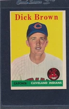 1958 Topps #456 Dick Brown Indians EX 58T456-82515-3