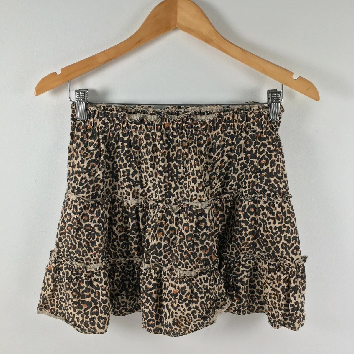 Leopard print top skirt glassons
