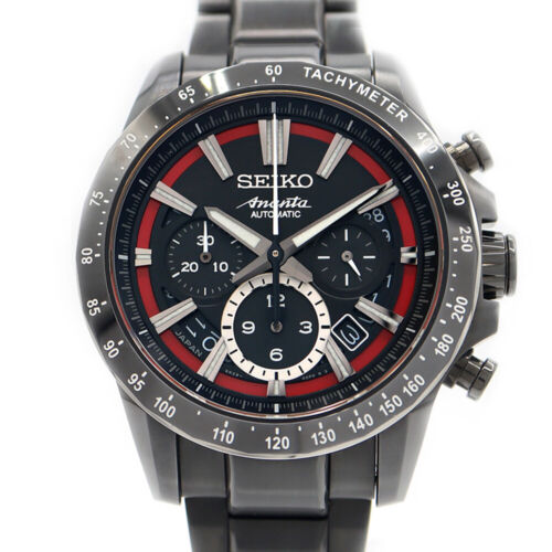 Wristwatch SEIKO Brights Ananta Chronograph Date Black Men's Automatic USED