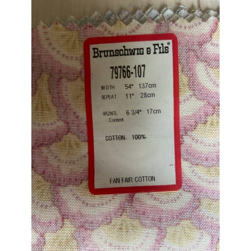 Brunschwig & Fils "Fan Fair" fabric vintage swatch 26 х 34 - Picture 5 of 5