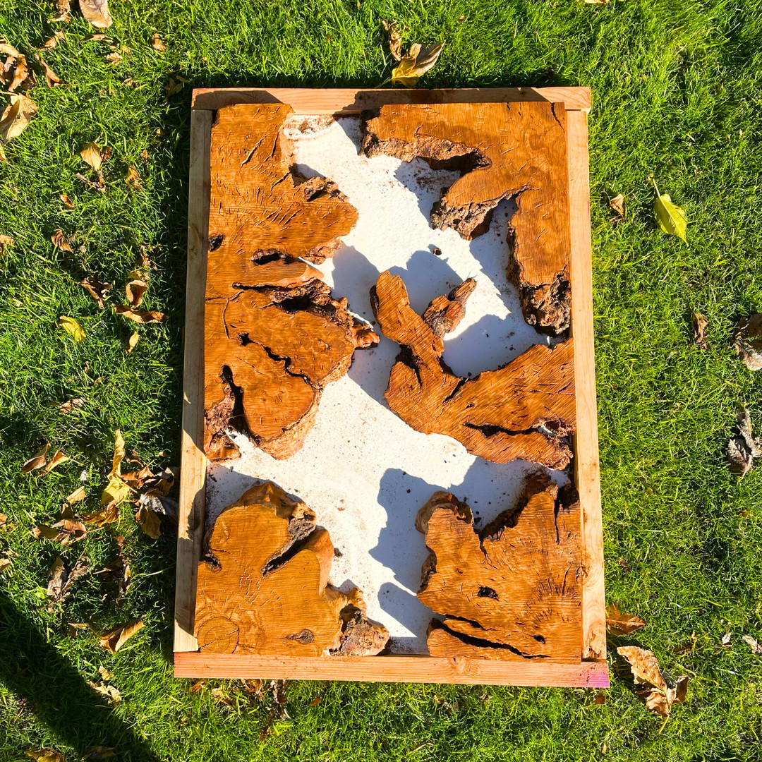Create An Amazing Live Edge Resin Table With These Olive Wood Burl Pieces
