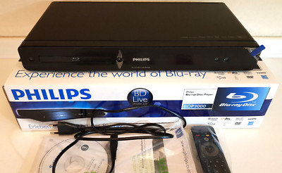 PHILIPS BDP3000 BLU-RAY PLAYER - MIT ZUBEHÖR - NUR FÜR ERSATZTEILE