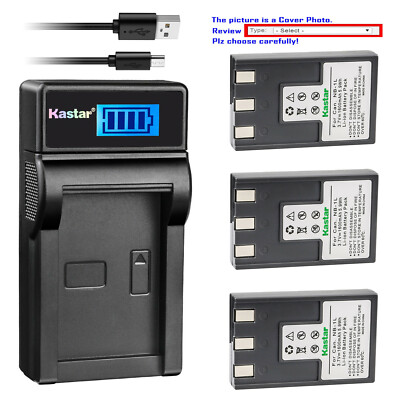 Kastar Battery LCD Charger for NB-1L NB-1LH CB-2L Canon Digital IXUS V2 Camera