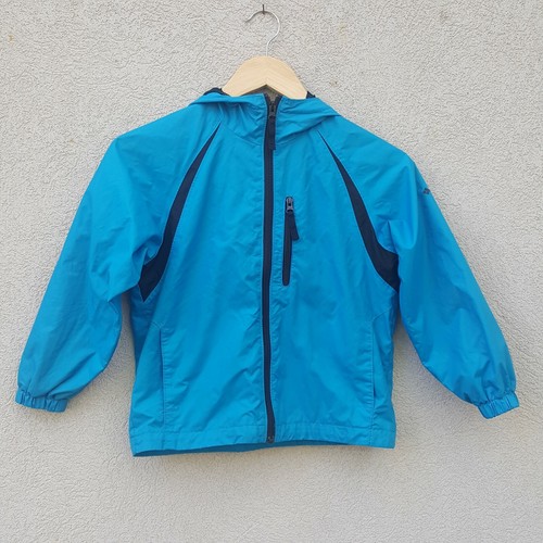 COLUMBIA Jacket Youth Size 8 Blue Windbreaker Lined Mesh Outdoor Pockets Unisex
