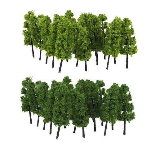 50x Modèle de Voiture Peinte Et 20x Modèle D'Arbre 1: 200 Construction de - Photo 11/12