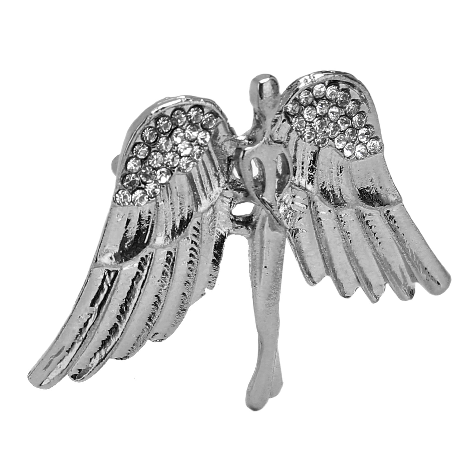 Guardian Angel Brooch Pin Crystal Jewelry Lapel Brooch Pins For Women