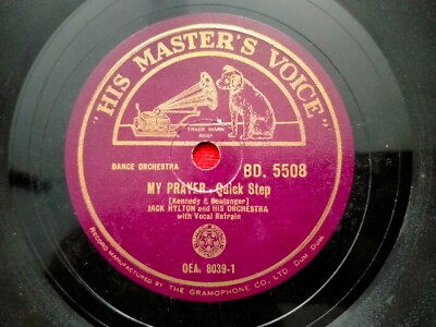 Jack Hylton Orchestra Wish Me Luck/My Prayer Quick StEP 78 Rpm Record India Ex