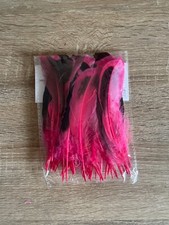Pink & Black Feathers Pack Craft Art Millinery Supplies Trimmings Party Costume