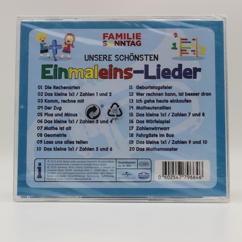 Musik CD | unsere schönsten Einmaleins Lieder - Bild 2 von 2