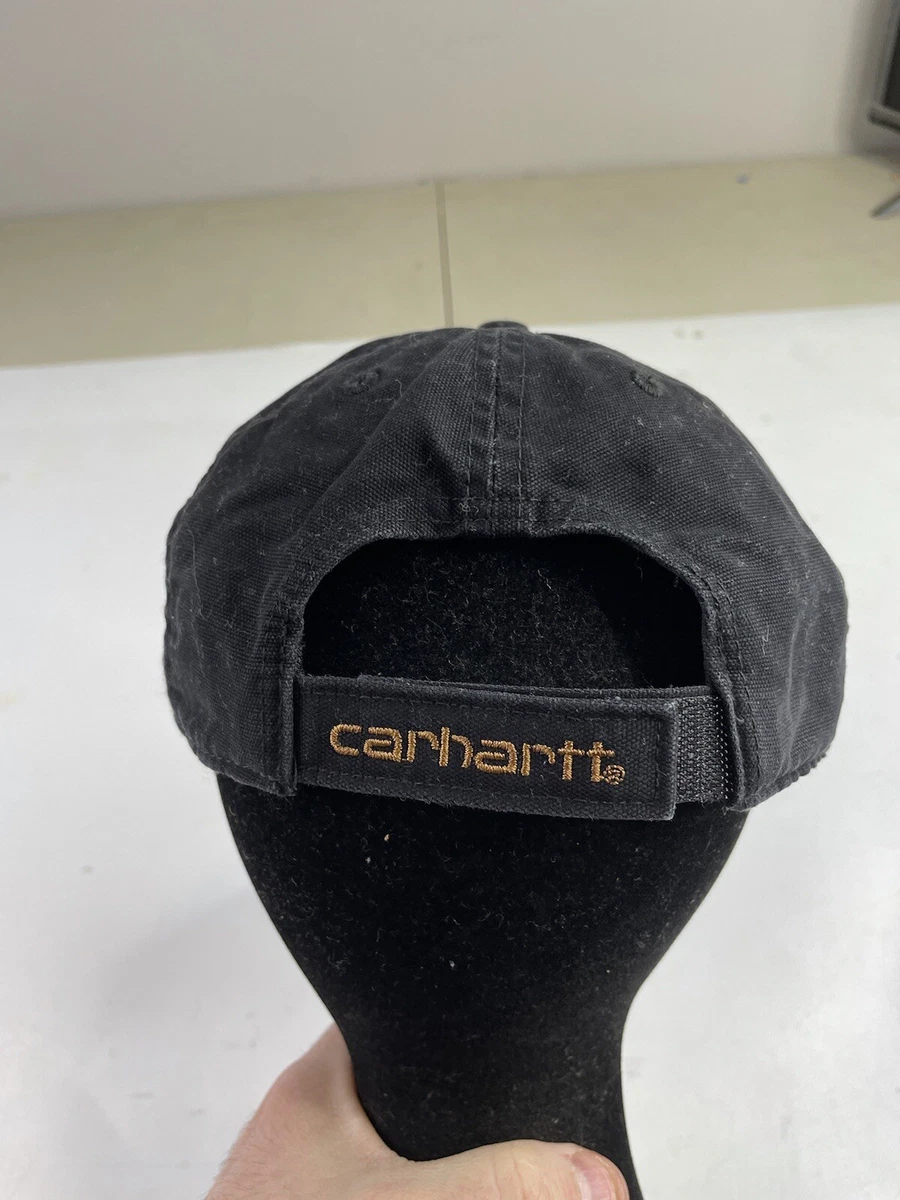Carhartt Odessa Cap Front Logo Hat 100141 Black Relaxed Fit Work Outdoor