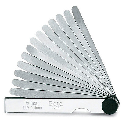 Beta Metric Feeler Gauge 0.05-1.00mm Range Ideal For Garage / Home Use