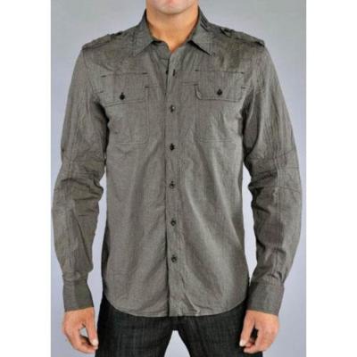 Affliction DELIRIUM Button Down Shirt 2XL NWT Grey XXL 10WV403