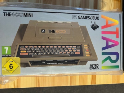 The400 Mini Atari Retro Konsole inkl. 25 Spielen und THECXSTICK Joystick NEU&OVP