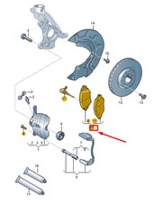 Plaquette de frein Volkswagen TIGUAN