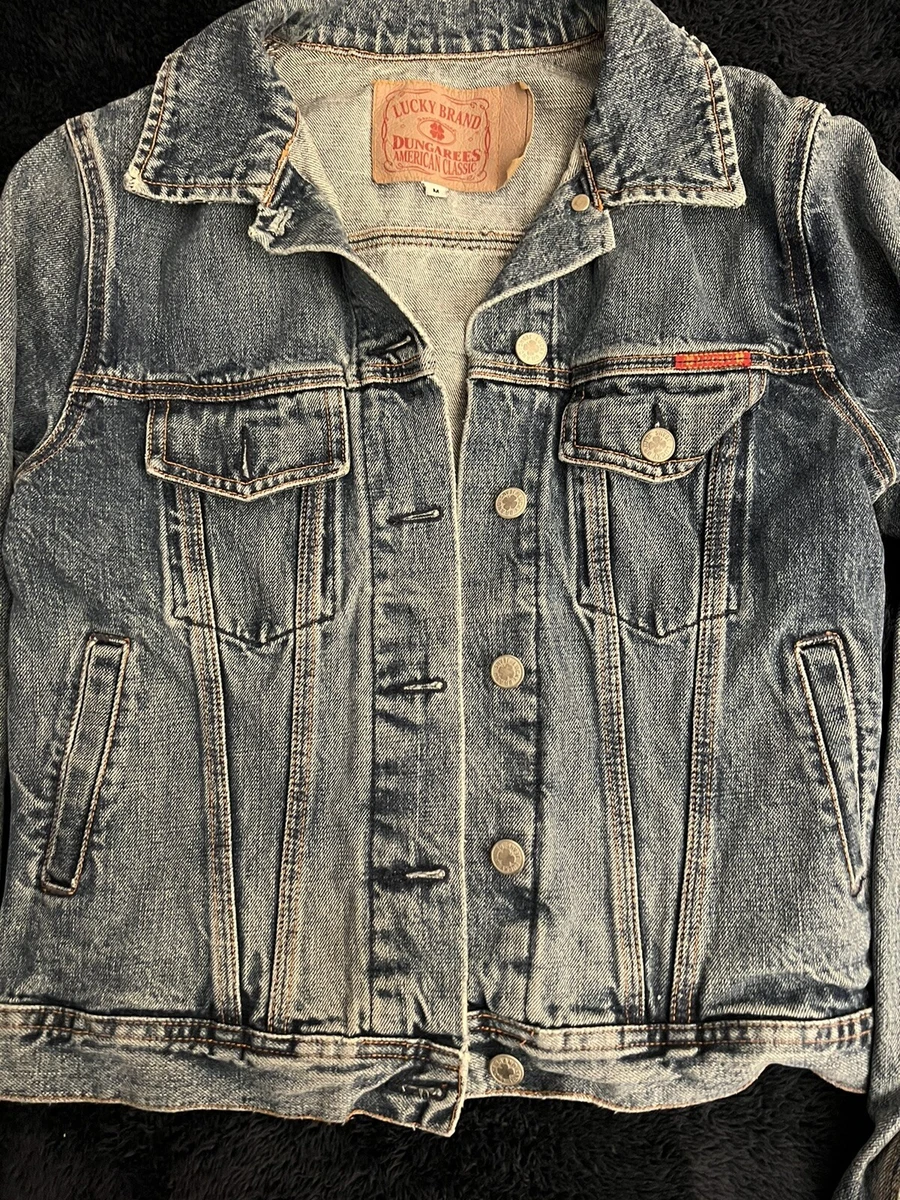 Lucky brand jean jacket shop with fur
