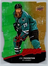 2017  Upper Deck MVP #15 Joe Thornton Colors and Contours Gold SHARKS