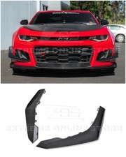 For 17-up Camaro Zl1 1le Carbon Fiber Front Bumper Side Splitter Canards Pair For 17-up Camaro Zl1 1le Carbon Fiber Front Bumper Side Splitter Canards Pair
