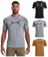 Under Armour 1366017 Men's UA Antler Logo Hunting Graphic Athletic Tee T-Shirt