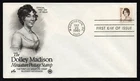 USA, SCOTT # 1822, ARTCRAFT PCS FDC COVER - DOLLEY MADISON, MINIATURE STAMP 1980