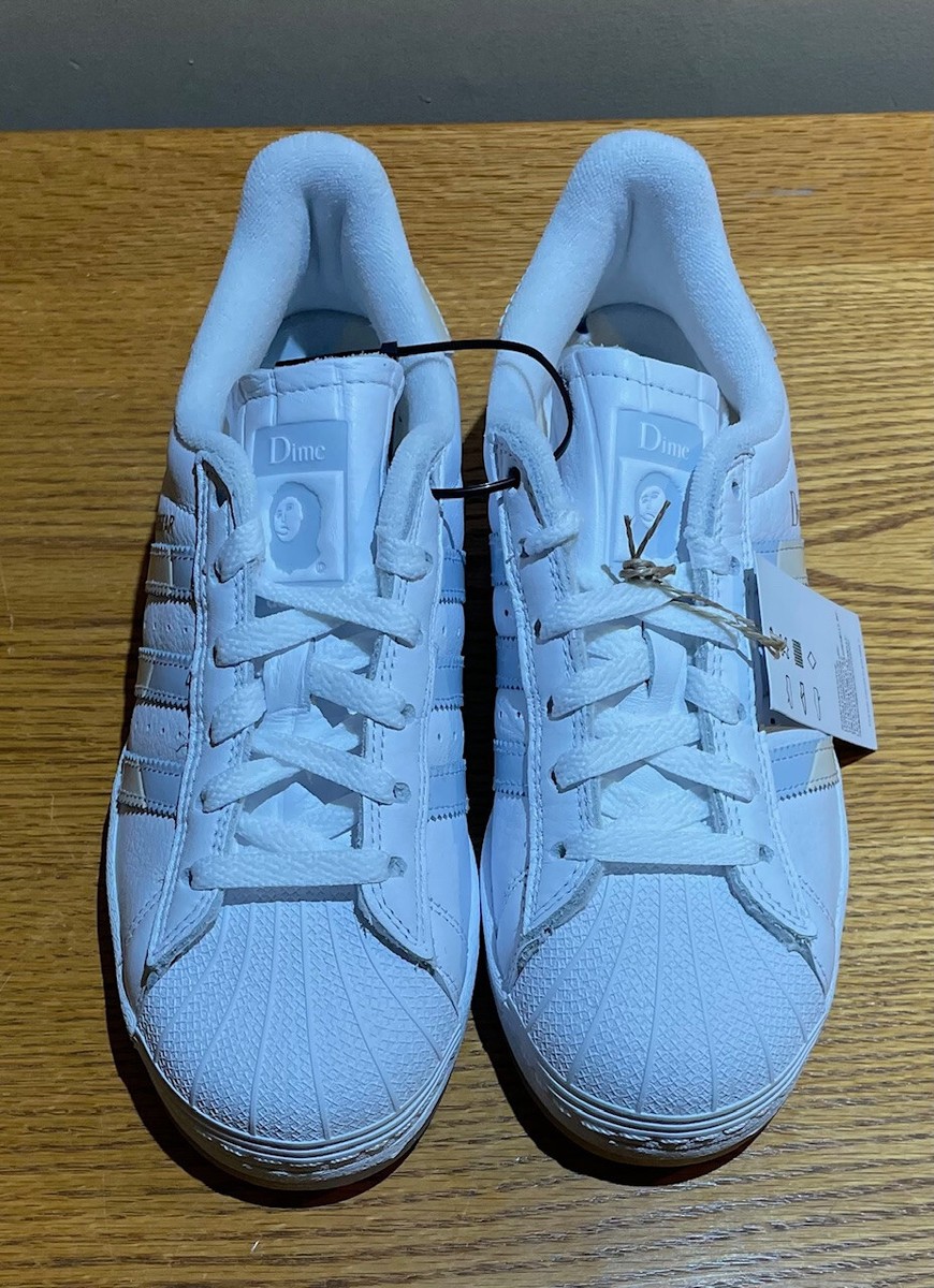 Adidas x Dime Superstar ADV Cloud White FZ6002 Men's sz 5 Women's