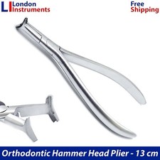 Orthodontic Pliers Hammer Head Distal Cinch Back Tie NiTi Wire Bending Dental