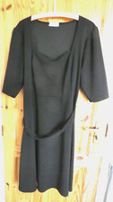 YOURS  LONDON BLACK  DRESS  22  midi DRESS & BELT 22  PLUS SIZE  SQUARE NECK