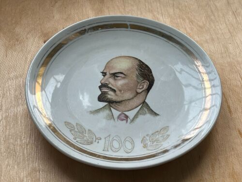 Vintage wall plate V.I. Lenin USSR - Picture 5 of 14