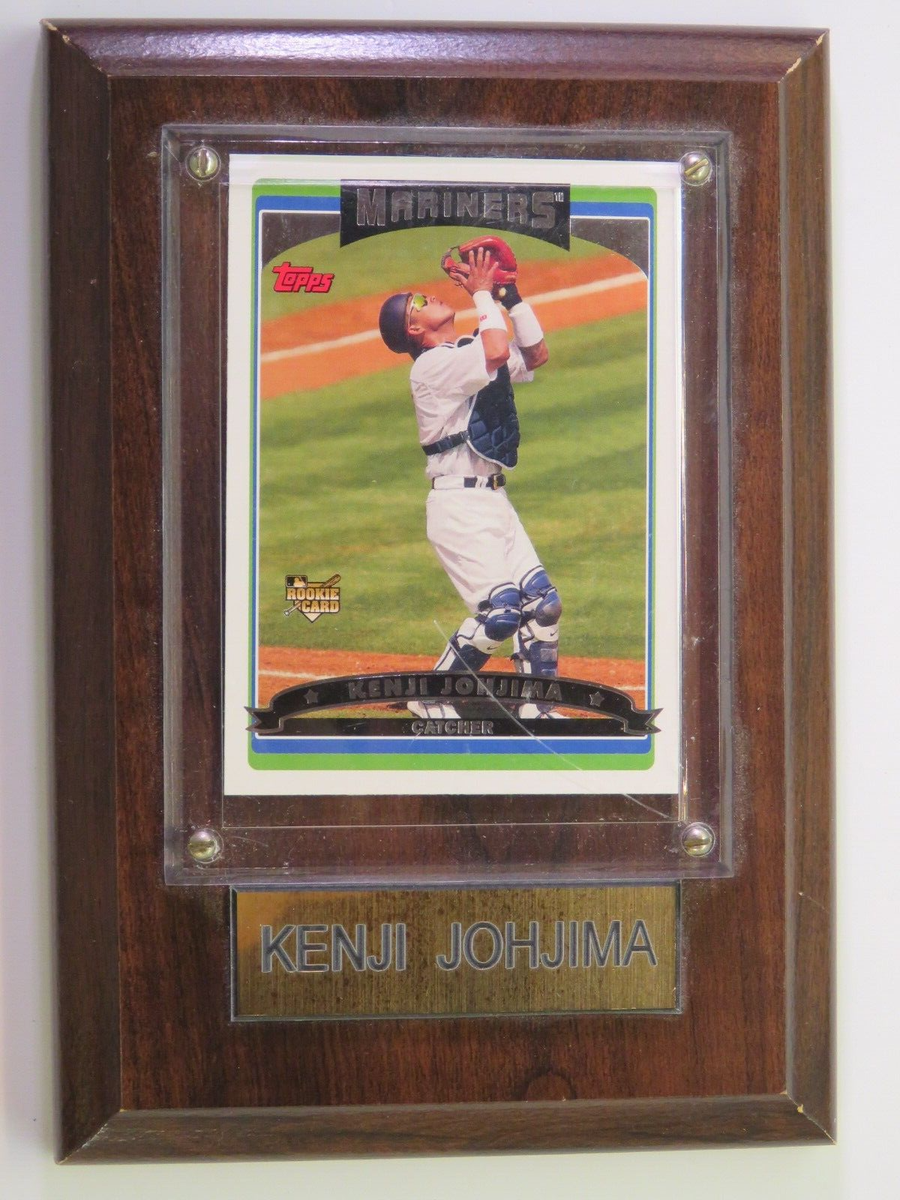 Topps Baseball Card Wood Plaque & Acrylic 4