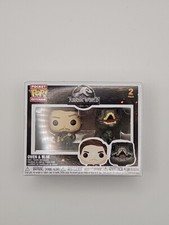 Funko Pocket Pop! Llavero Jurassic World paquete de 2 Owen & Blue Velociraptor NUEVO