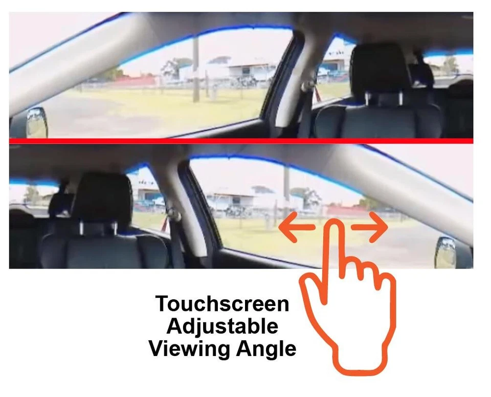 Accele RVMDVR360 Touchscreen 360 degree DVR Visual Blind Spot Rearview Mirror - Image 3 of 3