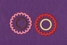 SUNFLOWER  3 die cuts scrapbook cards