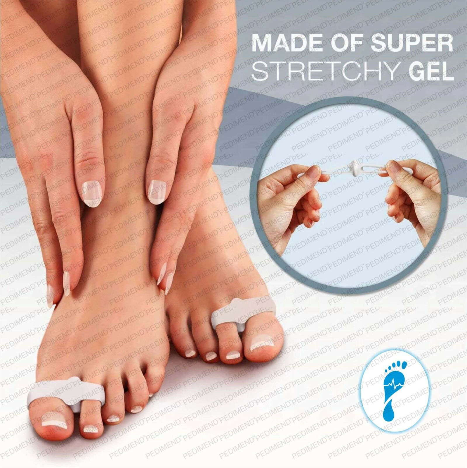 PEDIMEND Silicone Gel Dual Loop Toe Separators (4PCS) For Toe