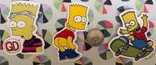 Simpsons Adult Humor Stickers Lot Of 3 For Skateboard Guitar or Scrapbook New