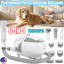 6-In-1 Pet Grooming Vacuum  Vacuum Suction 99 Pet Hair, Low Noise Pet Vacuum