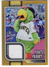 2026 Topps Series 1 Celebration SSP Pirate Parrot Gold Refractor Relic #Ed 46/50