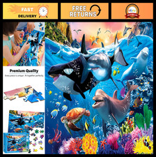 Underwater World 100-Piece Jigsaw Puzzle for Kids 4-8 - Educational Learning Toy