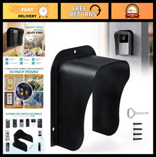 2 Pack Weatherproof Ring Doorbell Cover - Large Metal Protector & Rain Shield