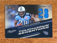 Chris Johnson 2010 Prestige TD Sensations Jersey Prime 34/50 Titans