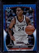 2022-23 Bowman Chrome University Jordan Hawkins Blue Refractor #/199 Huskies