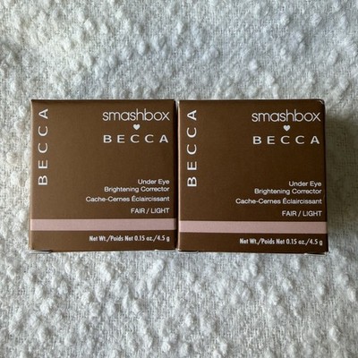 Smashbox Becca Under Eye Brightening Corrector Fair/Light 0.15 oz Pack Of 2 NEW