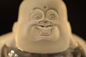 Buddha in Quartz with Wealth Ball, Fortune, Peace, Harmony,Reiki Healing , 4 lbs