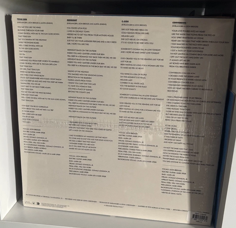 Khruangbin & Leon Bridges - Texas Sun Purple & Blue Nebula Vinyl New Sealed - Image 3 of 4