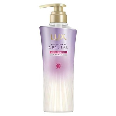LUX Super Rich Crystal Color Care & Repair Treatment Pump 450g Japan w/ Trac JP