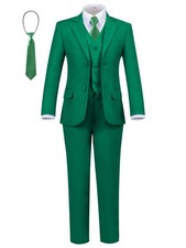 Boys' Formal Slim Fit Suit Set 5 Piece Boys Suit Dress Clothes Ring Bearer