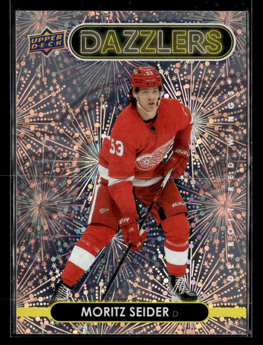2021-22 Upper Deck #DZ-67 Moritz Seider Dazzlers Orange