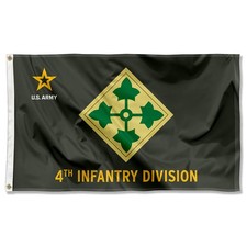 US Army 4th Infantry Division Flag Large 3x5