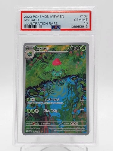 IVYSAUR 2023 POKEMON 151 ILLUSTRATION RARE #167 PSA 10 Q3963